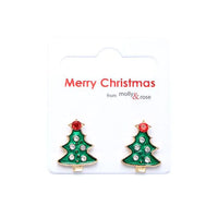 Christmas Tree Diamante Earrings  (12)