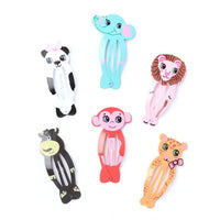 2pc Metal Zoo Animal Hair Clip (12)