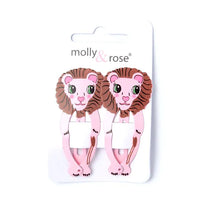 2pc Metal Zoo Animal Hair Clip (12)