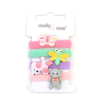 4pc Animal Motif Jersey Hair Elastics (12)