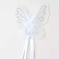 White Butterfly Ribbon Wand (12)