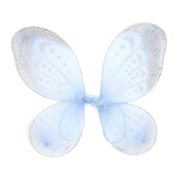 Assorted Colour Silver & Glitter Fairy Wings (6)