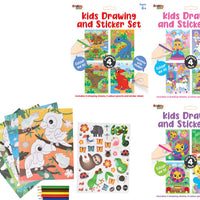 Kids Drawing & Stickers Sets (24)