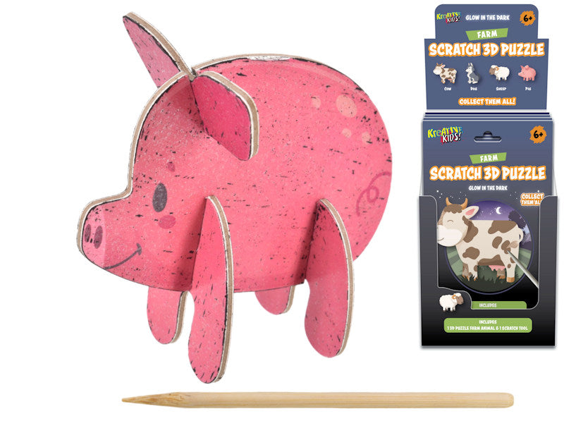 Glow in Dark Scratch Farm Animals (18)