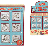 6pc Metal Retro Puzzle Sets (12)