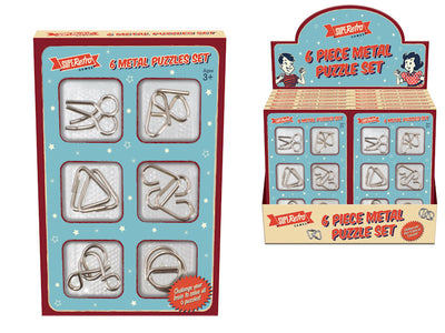 6pc Metal Retro Puzzle Sets (12)
