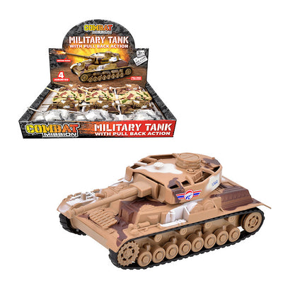 Die-cast Military Tank with Pull-back Action (Combat Mission) (12)