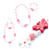 Children's Butterfly Beaded Necklace And Bracelet Set (12)