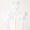 White Butterfly Ribbon Wand (12)