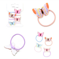 4pc Butterfly Motif Elastics Set (12)
