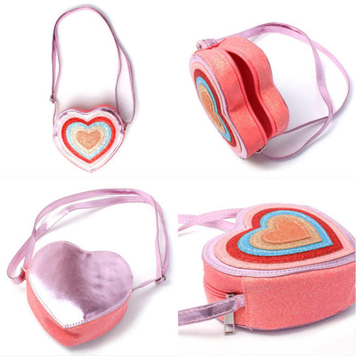 Heart Shaped Glitter Shoulder Bag (6)