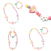 Wooden Bird Necklace & Bracelet Set (12)
