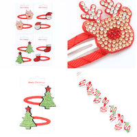 Christmas Diamante Hair Clips (12)