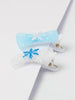 2pc Blue Frozen Snowflake Glitter Bow Clips (12)