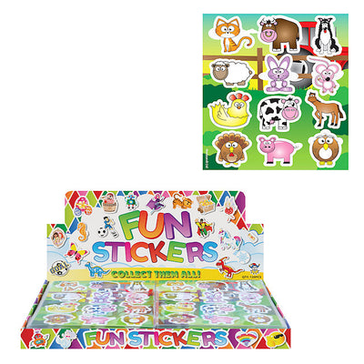 12pc Cute Cartoon Farm Sticker Set (120)