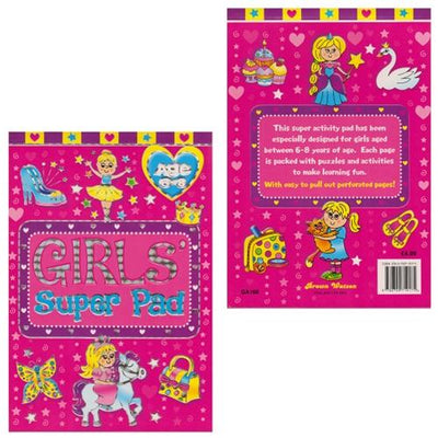 Girls Super Activity Pad - Ages 6-8 (5)