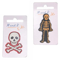 Skeleton and Skull & Crossbones Pin Badges (12)