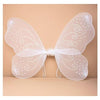 White Net Fairy Wings with White Glitter Swirls (6)