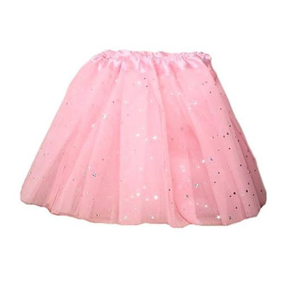 Pink Net TUTU with Silver Stars (6)