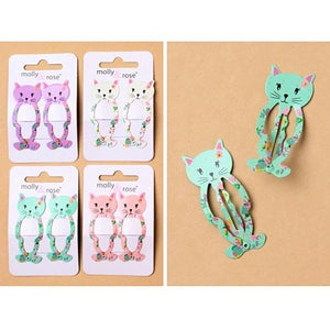 2pc Cat Design Hair Clips (12)