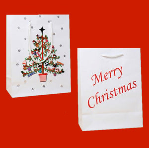 Merry Christmas Tree Gift Bag [Small] (12)