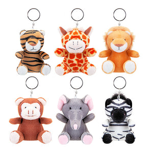 Plush Zoo Animal Keychain (12)
