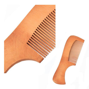 Curved Handle Wooden Hair Comb (12)