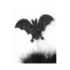 Halloween Black Glitter Bat Head Boppers (12)