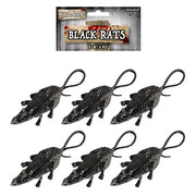 6pc Halloween Black Rat Set (12)